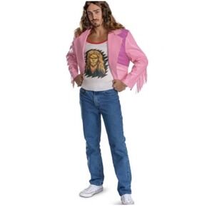 Garret Garrison Minecraft Movie Halloween Costume pink JACKET Adult S/M 38-40